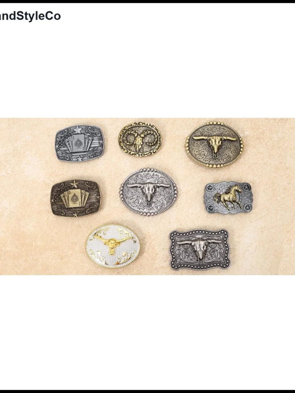 Western Belt Buckle Vintage Alloy Cowboy Cowgirl Gift